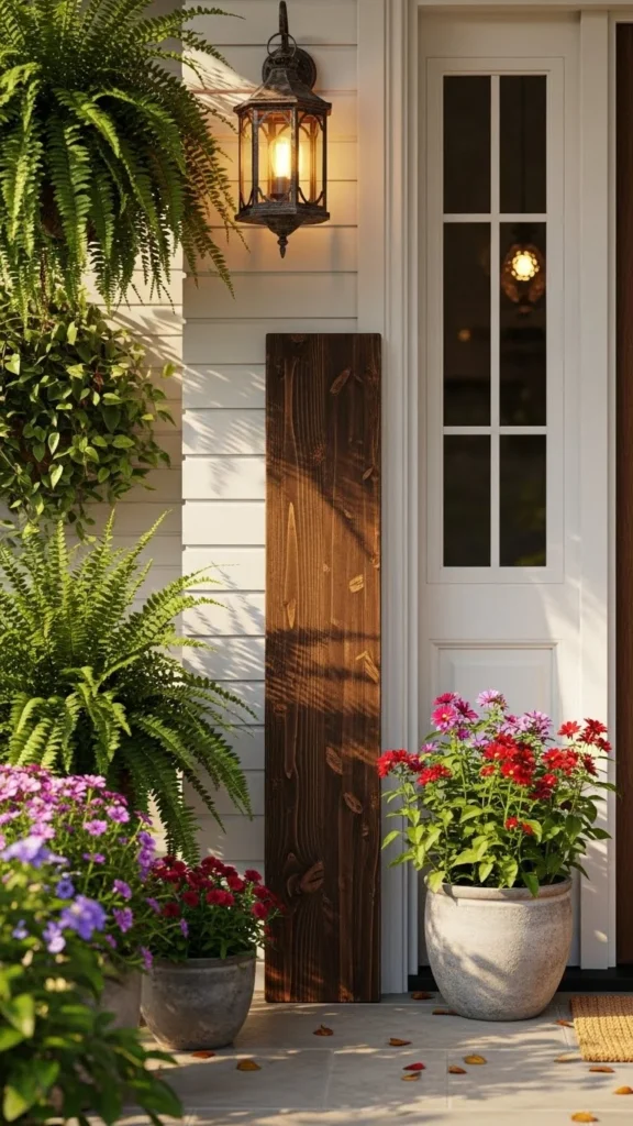 A Festive Porch Sign With Seasonal Charm