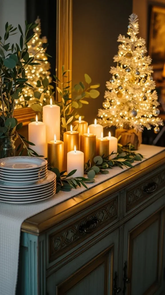 A Festive Sideboard Display