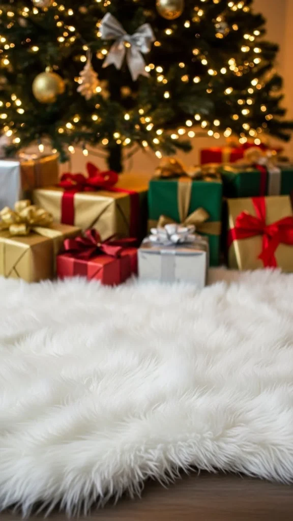 A Soft Faux Fur Rug for Winter Warmth