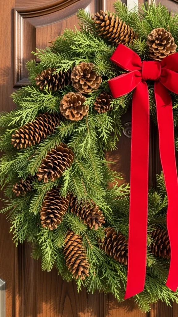 A Statement Wreath With Textured Layers