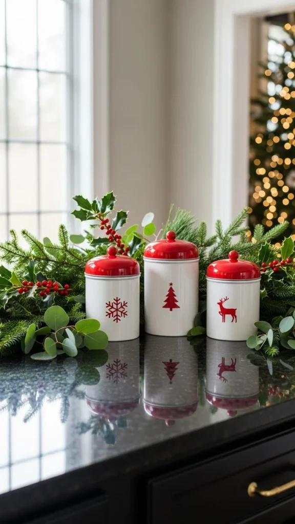 Add Holiday-Themed Canisters