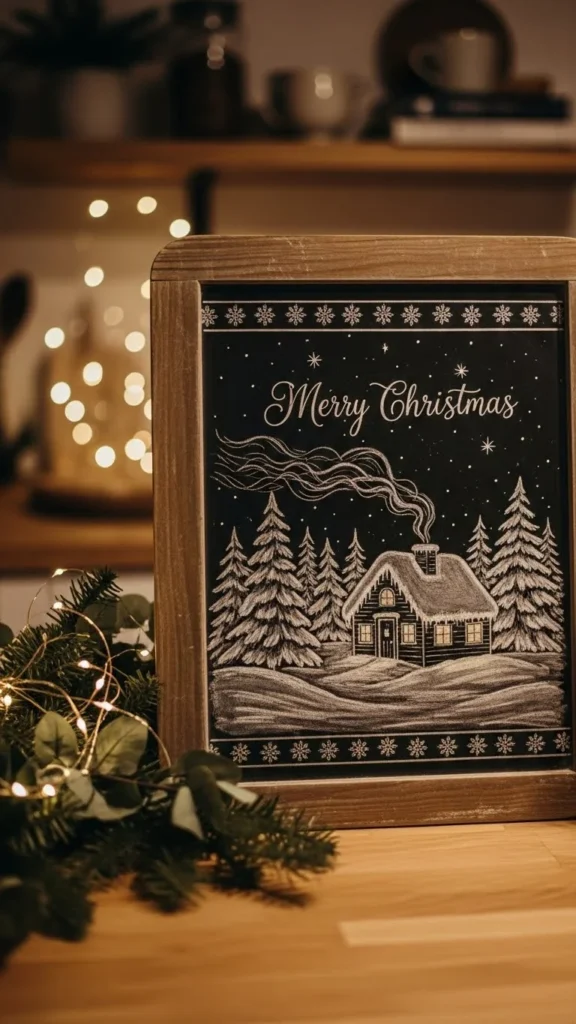 Add a Festive Chalkboard Sign