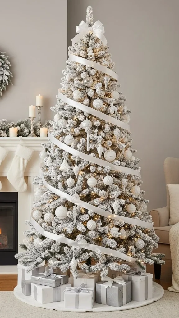 All-White Minimal Glow Tree