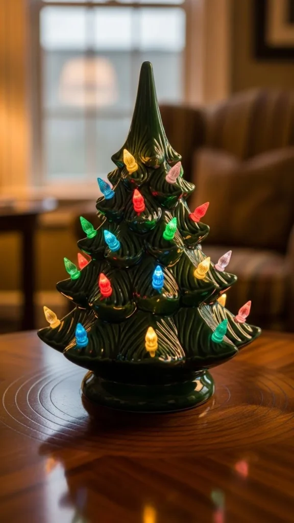 Antique-Style Ceramic Christmas Trees