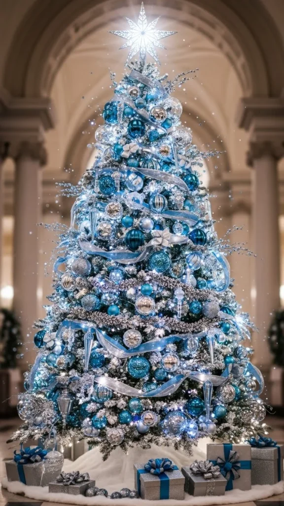 Blue & Silver Frost Tree