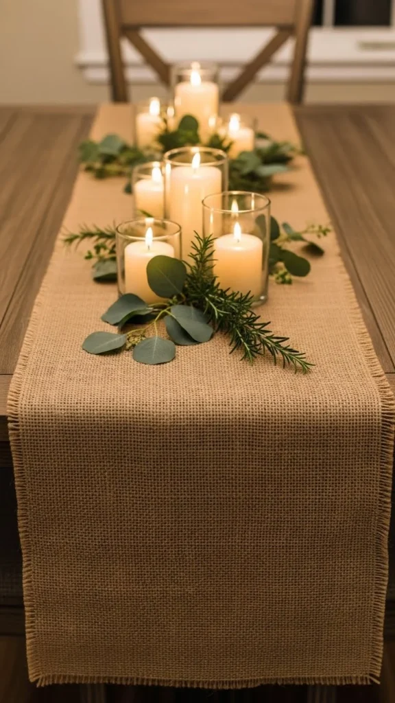 Burlap Table Runner