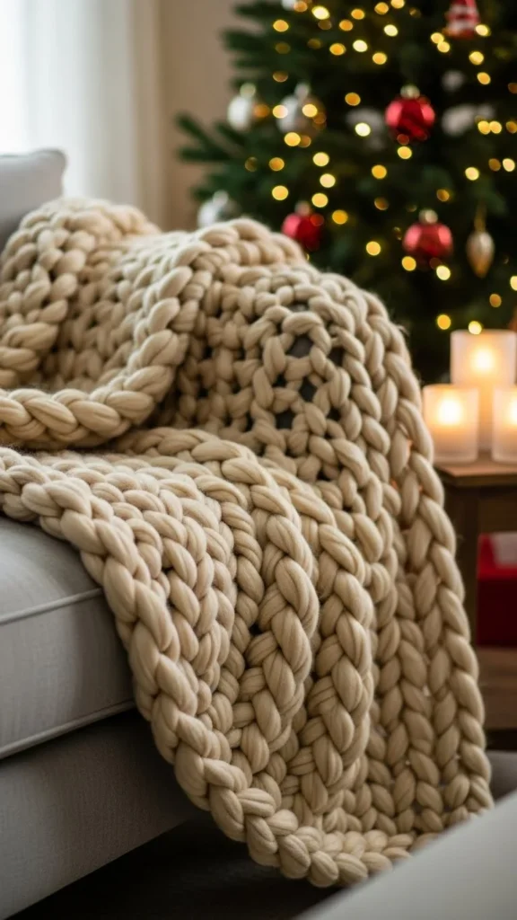 Chunky Knit Throws Everywhere