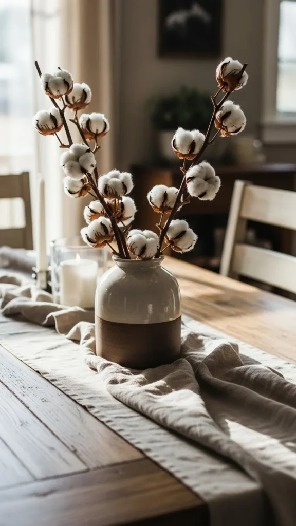 Cotton Stem Table Arrangements