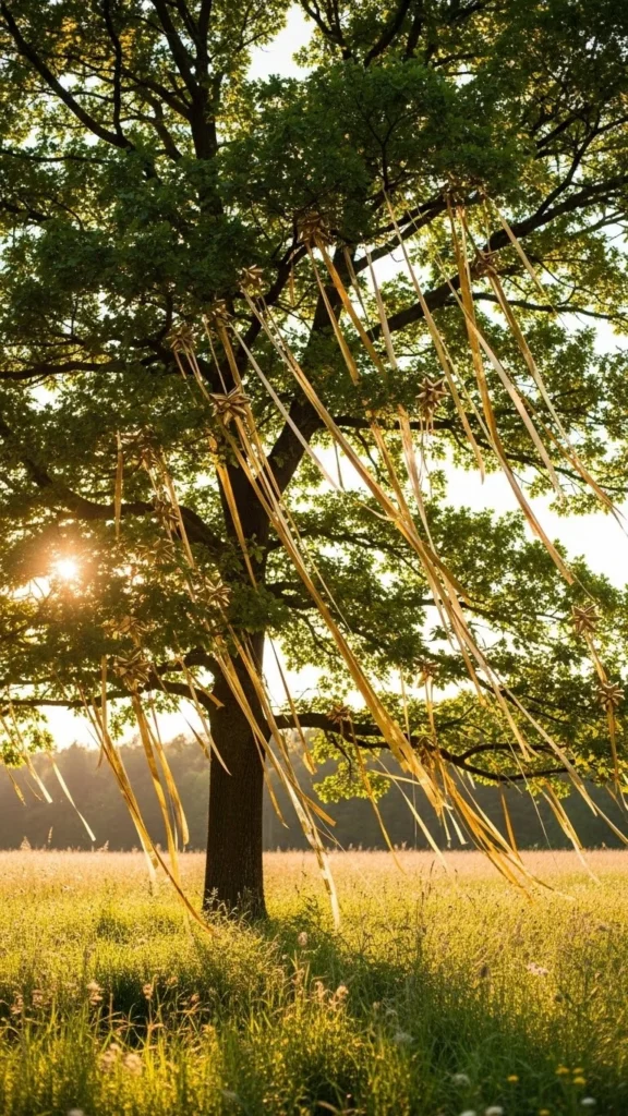 Gold Ribbon Waterfall Tree