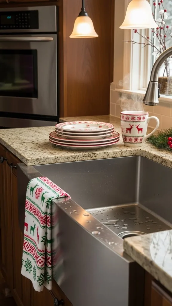 Hang Holiday-Inspired Towels and Dishware