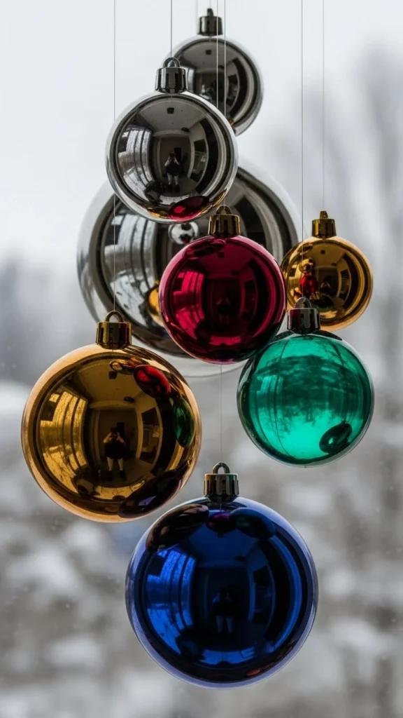 Hanging Ornaments at Mixed Heights
