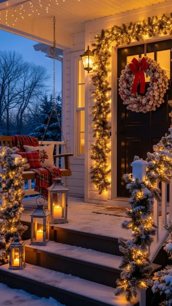 Christmas porch decor