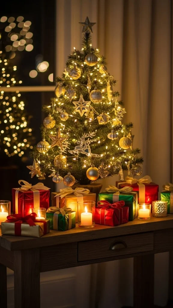 How to decorate a small Christmas tree