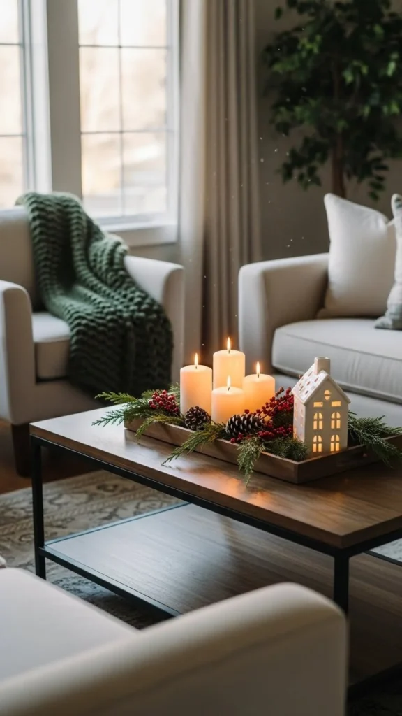 How to style a Christmas coffee table