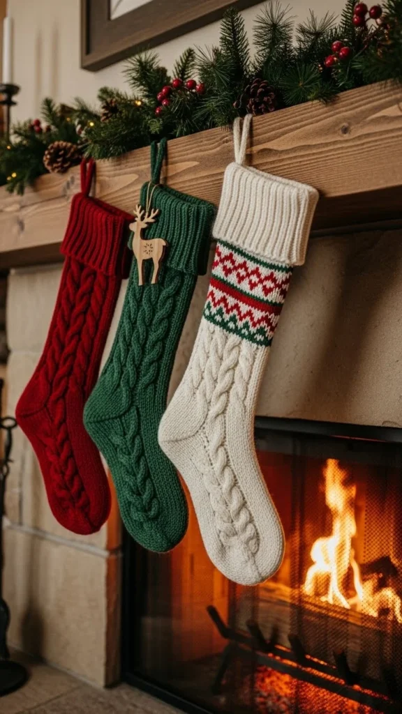 Knitted Christmas Stockings
