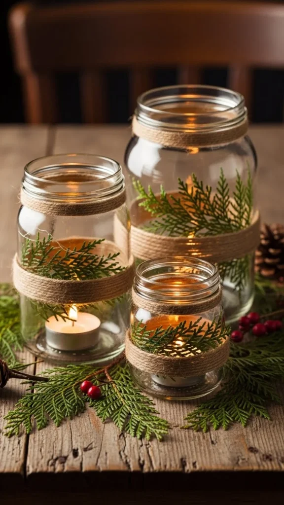 Mason Jar Candle Holders