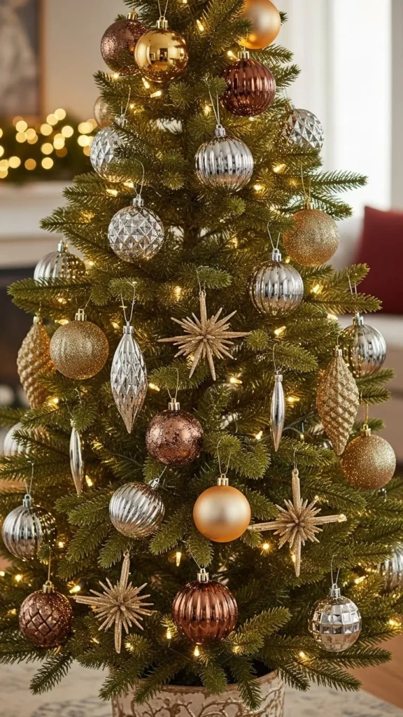 Metallic Mixed-Tone Tree