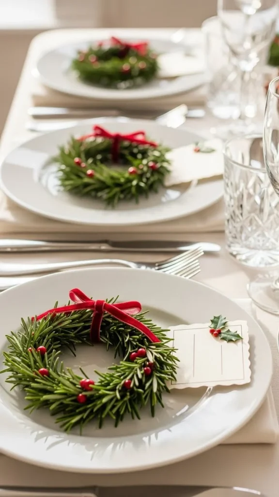 Mini Wreath Place Settings
