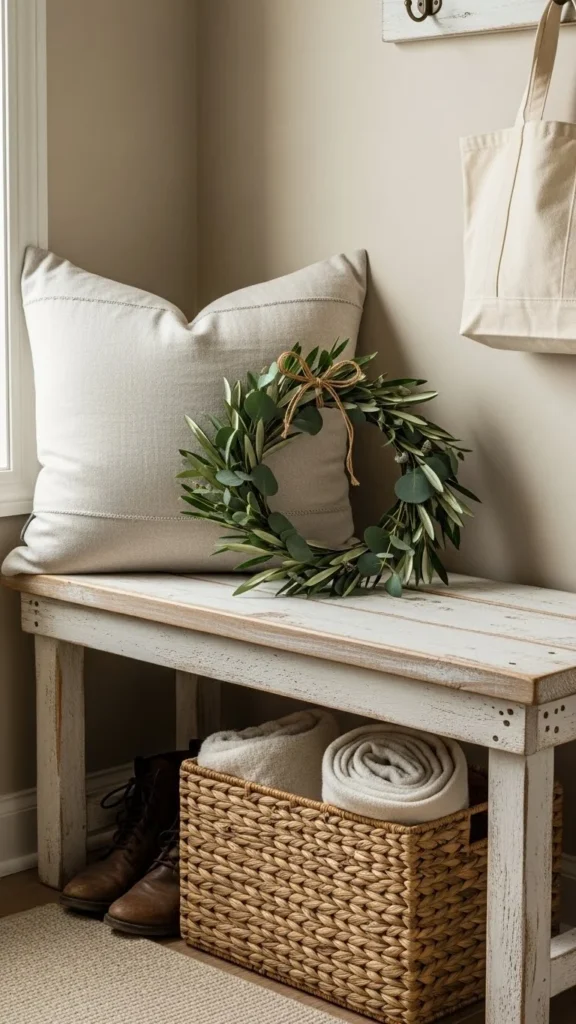 Minimal Entryway Bench Styling