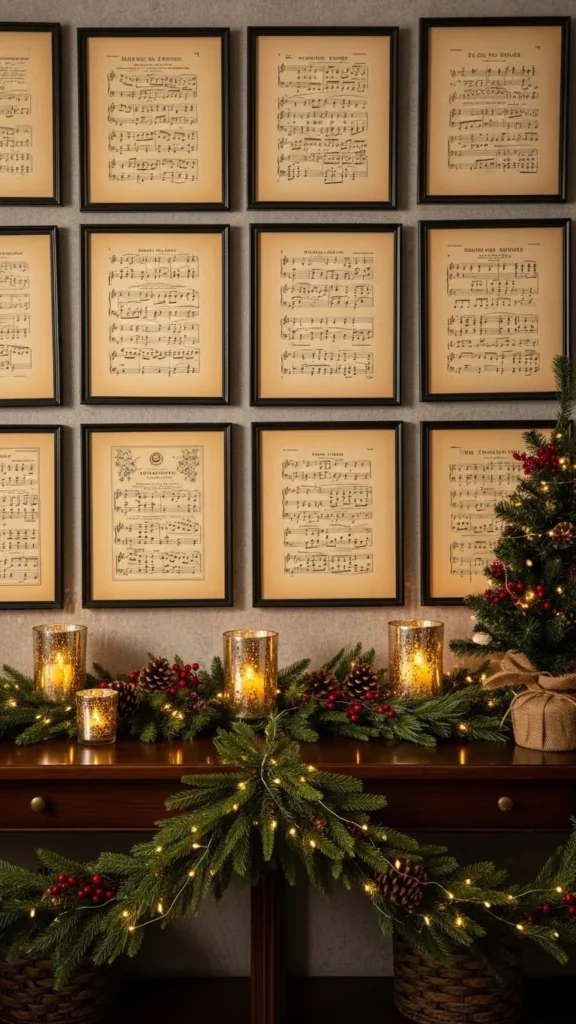 Old Sheet Music as Wall Art