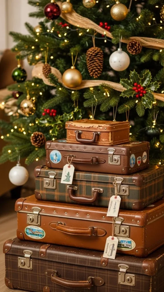 Old Suitcases as Decor