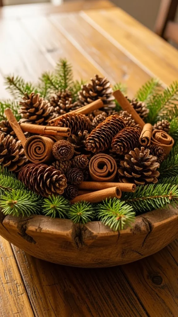 Pinecone Bowl Centerpiece