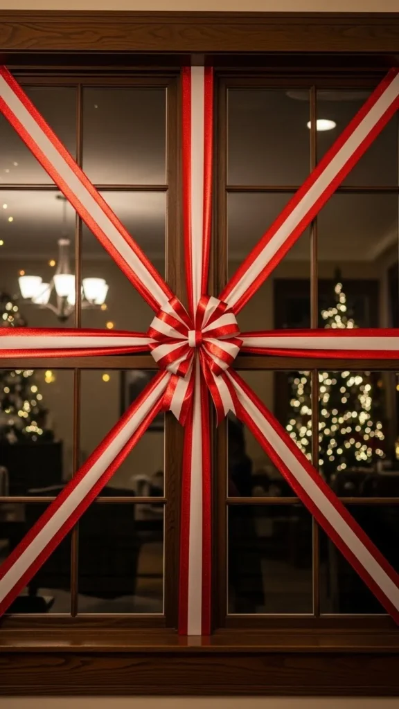 Ribbon-Wrapped Window Frames