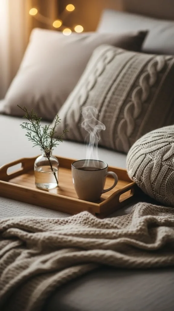 Rustic Wooden Tray Display