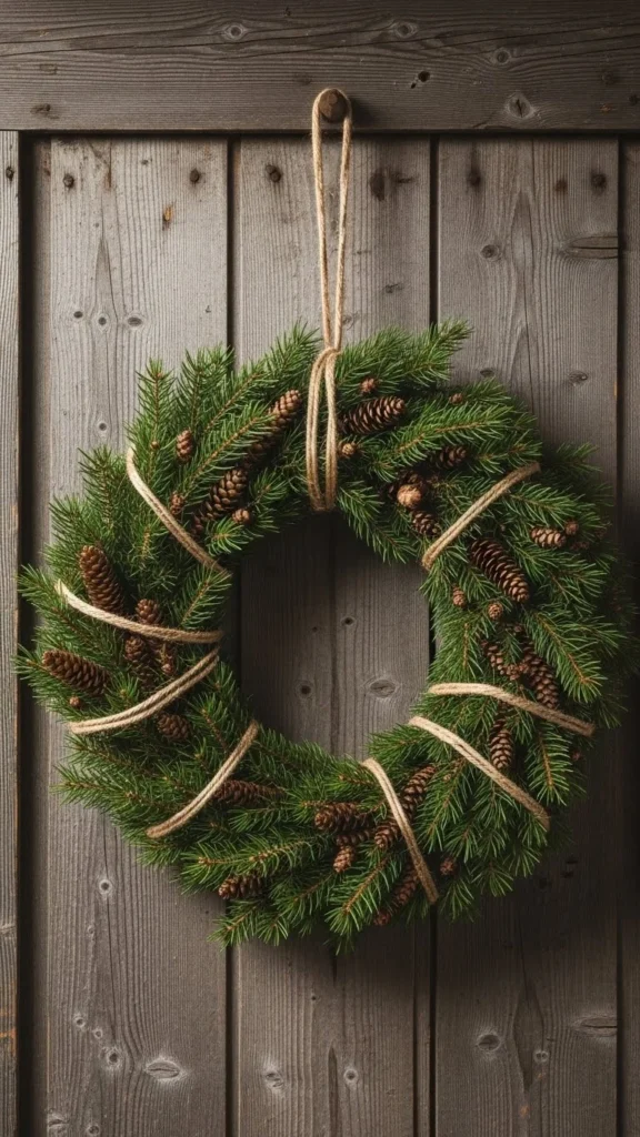 Rustic Wreath with Natural Elements
