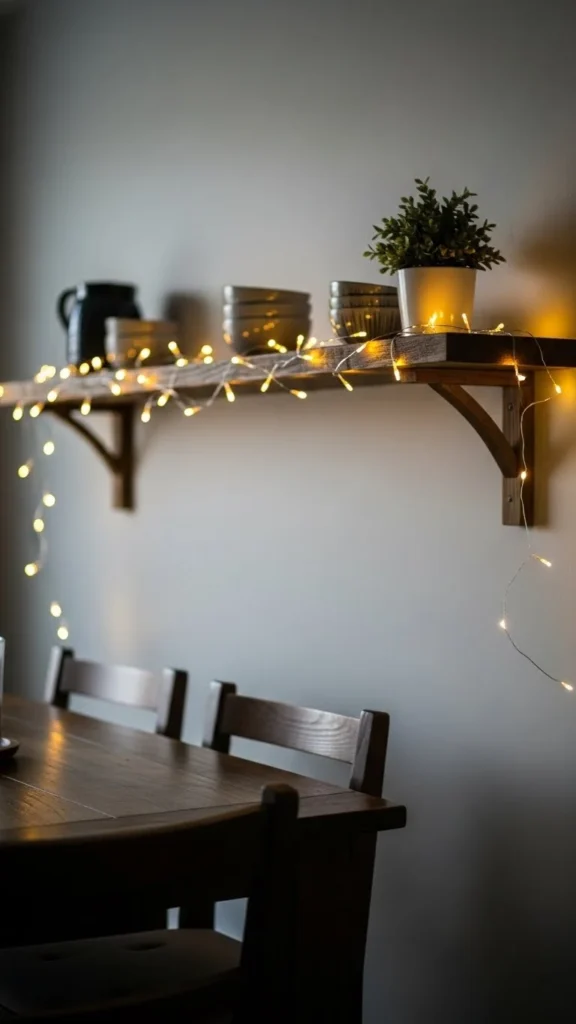 Soft Fairy Lights Around the Room