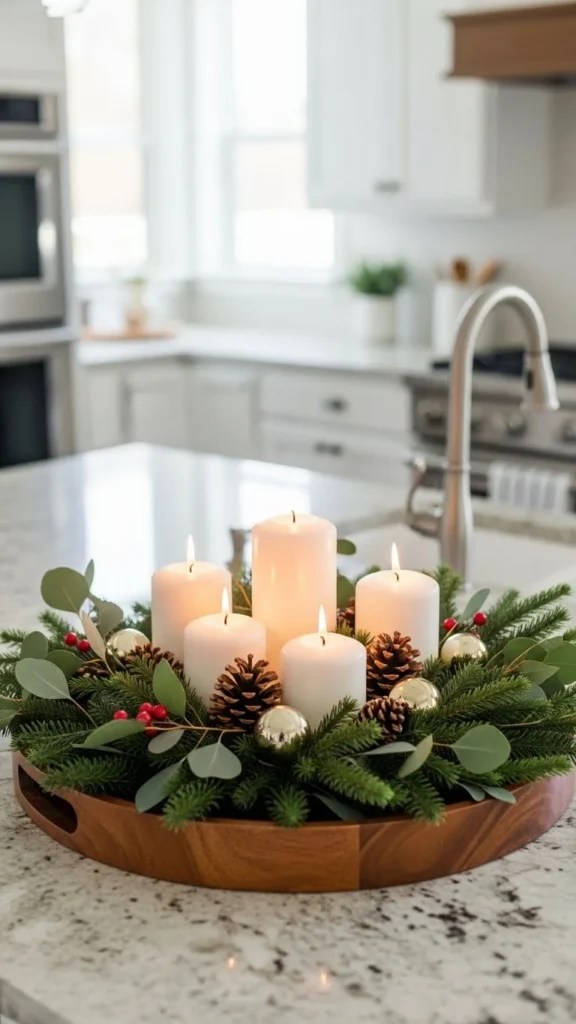 Style a Holiday Tray on the Counter