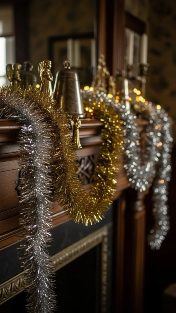 Tinsel Garlands Draped Lightly