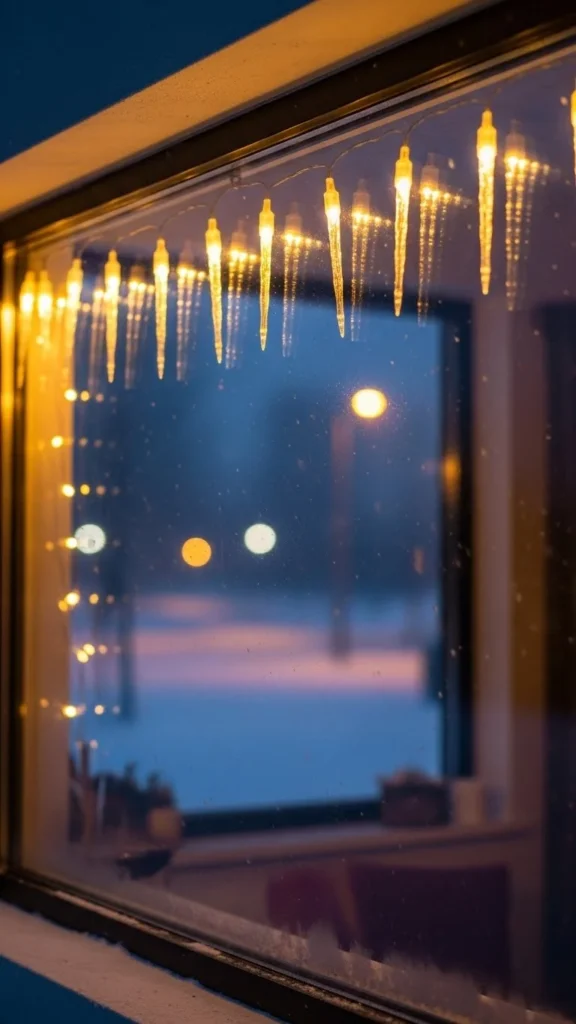 Twinkling Icicle Lights