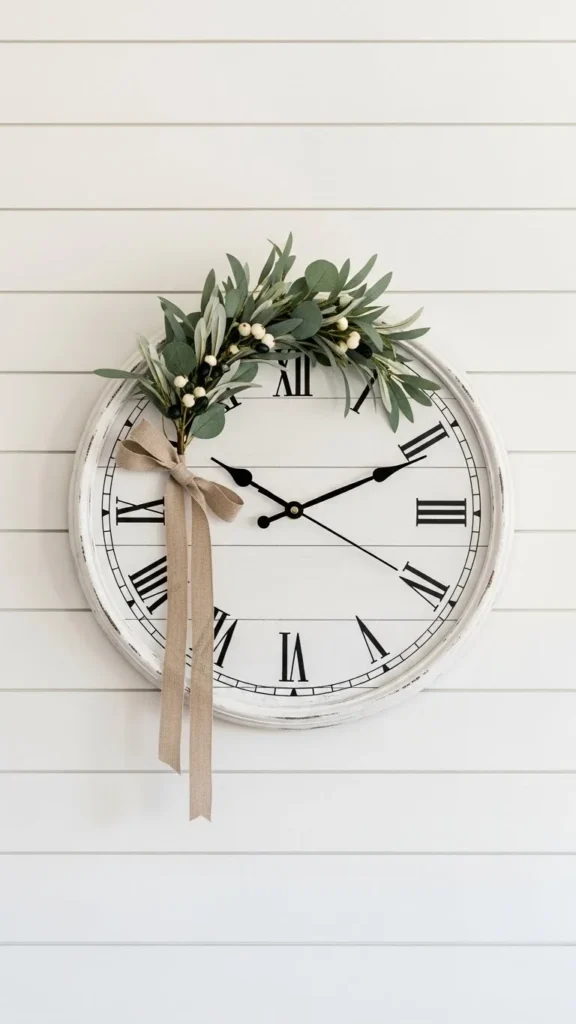 Vintage-Style Wall Clocks with Seasonal Accents