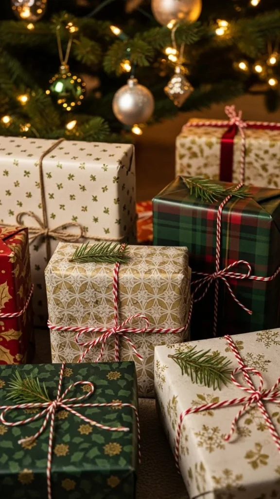 Vintage Wrapping Paper Displays