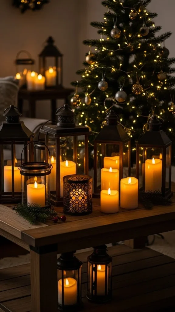 Warm Candles and Lantern Displays