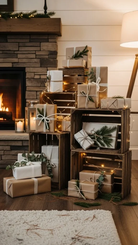 Wooden Crate Gift Displays