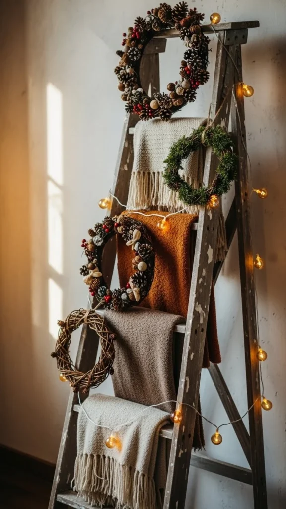 Wooden Ladder Decor Display