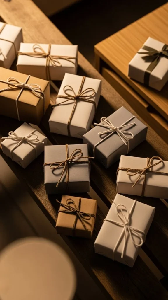 Wrapped Gift Boxes for Decor