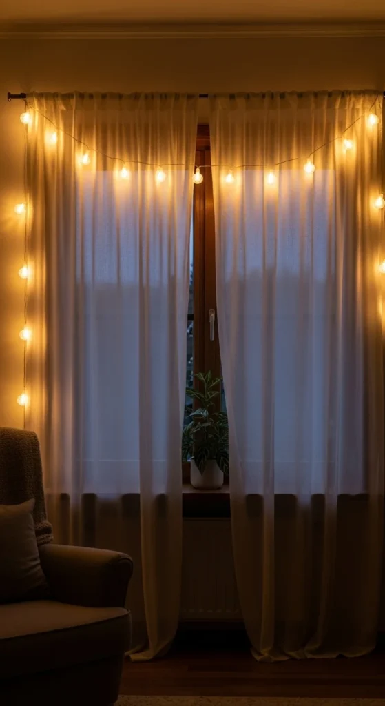 Frame Windows and Curtains for Soft Evening Light