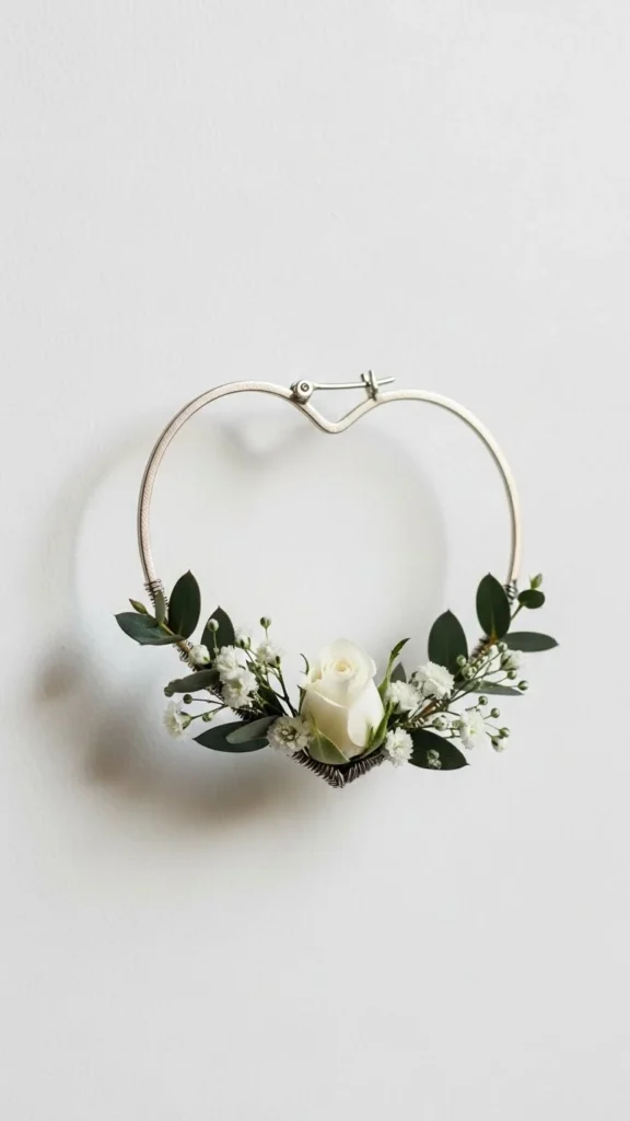 Metal Heart Hoop Wreath