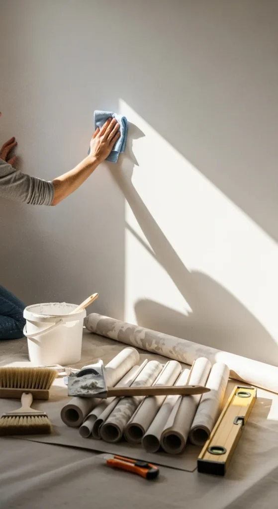 Prep the Wall for a Smooth Finish