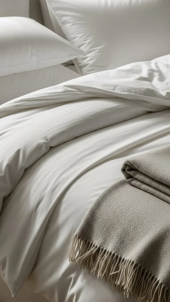Start With Clean, Neutral Bedding