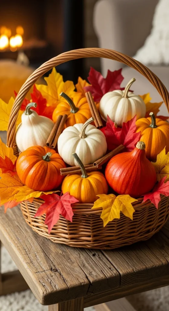 Use Baskets to Enhance Your Seasonal Décor