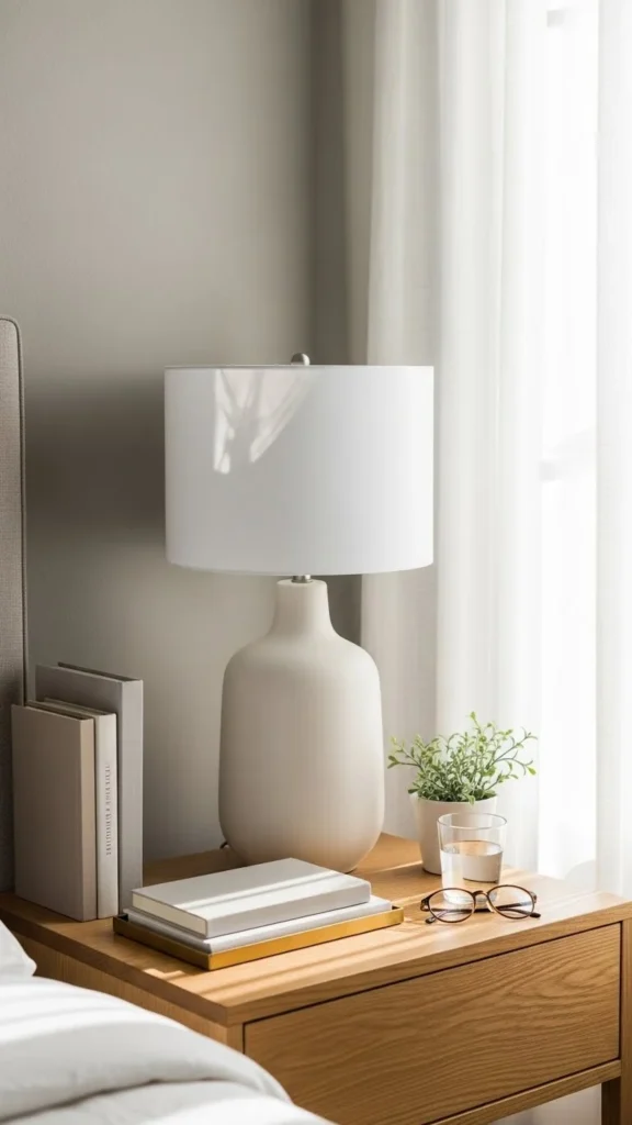 how to style a bedside table