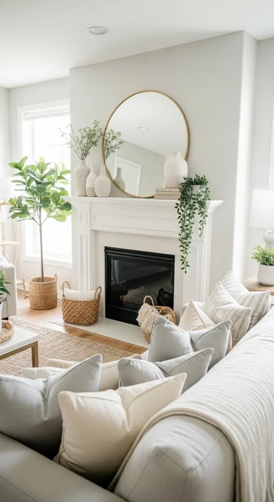 how to style a fireplace mantel