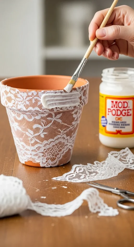 Apply a Layer of Mod Podge