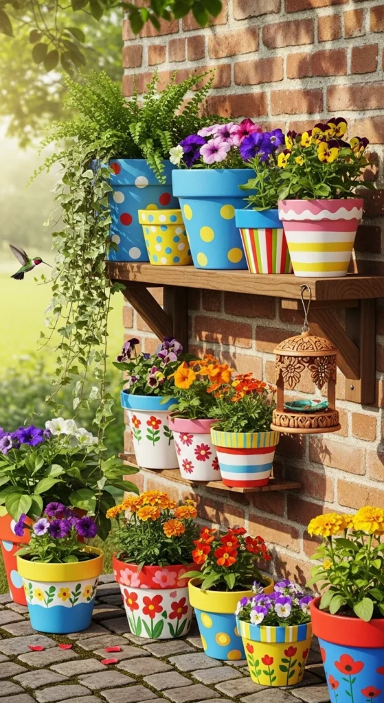Arrange and Display Your Painted Pots