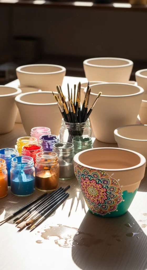 Clay Pot Mandala Art