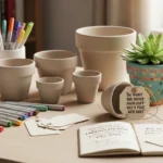 How to Decorate Clay Pots with Cute Handwritten Quotes